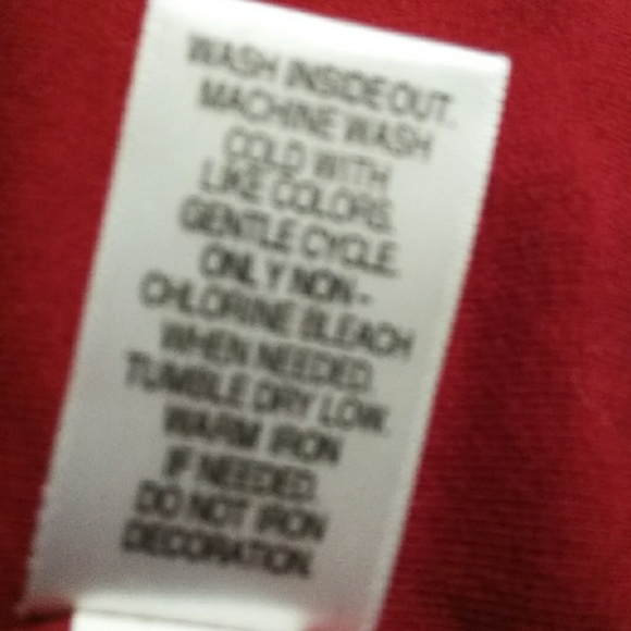 Maroon Cotton Knit Top with Embroidered Yoke NWOT - Picture 6 of 6